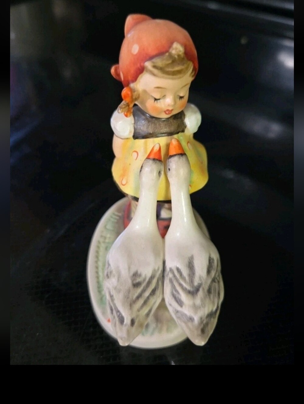 Collectible Vintage 1960's Hummel Figurine 47 3/0 Goose Girl TMK 3